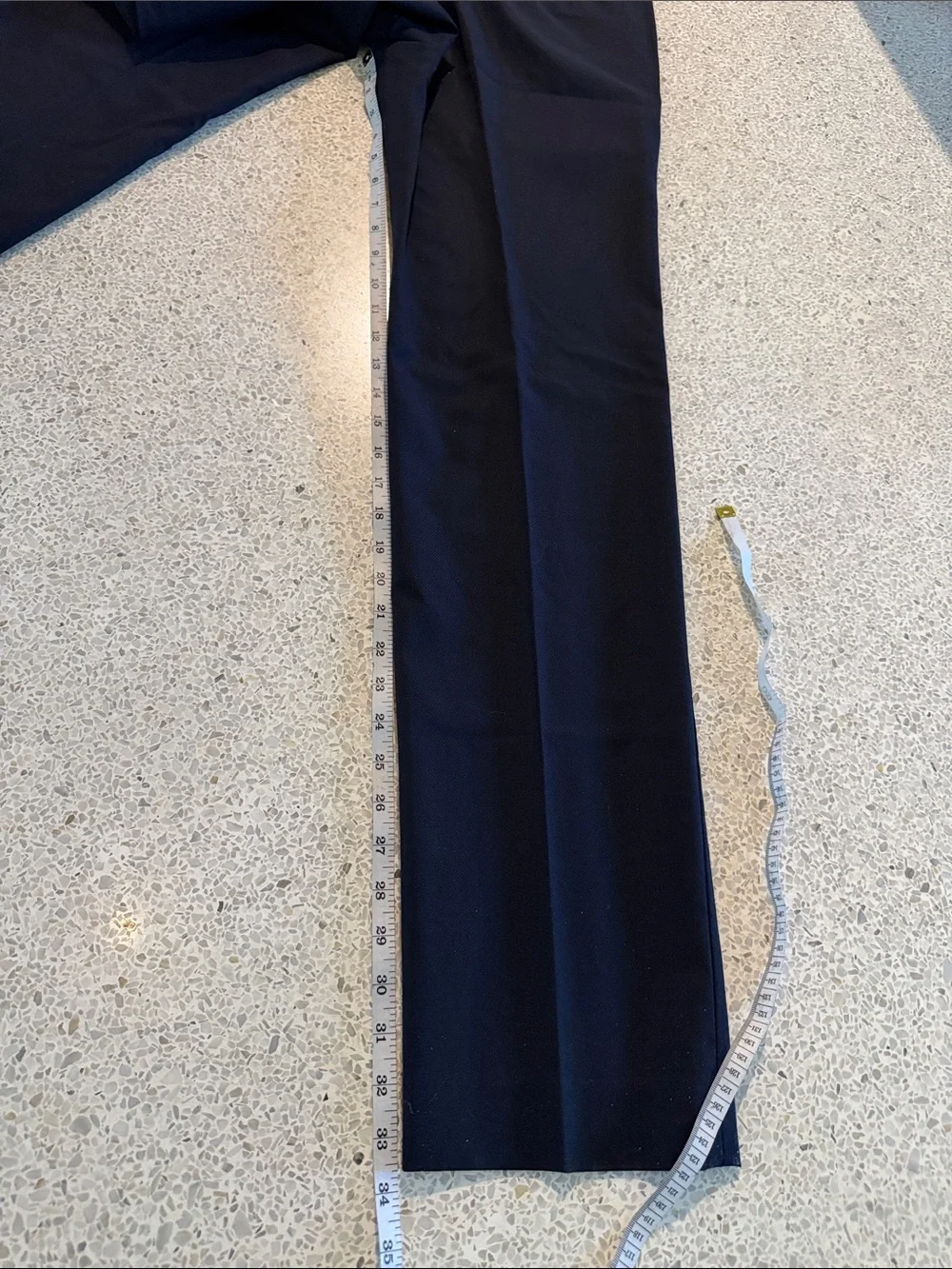 Banana Republic Modern Slim Fit Tab Over Dress Pants in Dark Navy 31 x 34